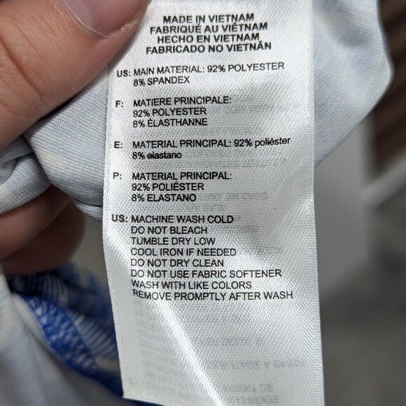 Adidas Golf Women's Medium Blue White Athletic Zip Front Jacket NWT Grand Vista - Picture 6 of 9